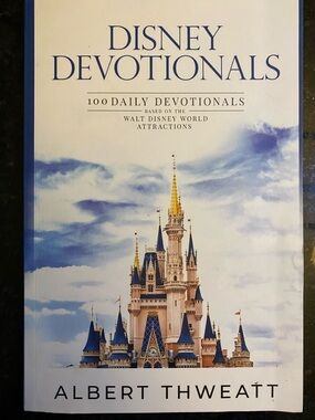 Disney Devotionals Book - Blue & Cream Text Back Cover